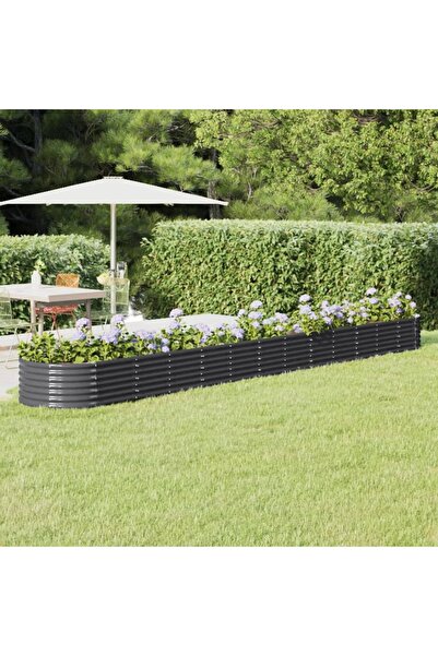 Concept Γλάστρα, ανθρακί, 512x80x36 cm, ατσάλι με ηλεκτροστατική βαφή πούδρας