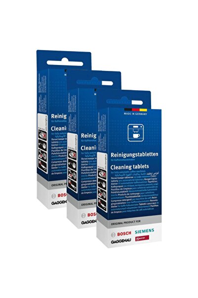 Bosch 3 x 10 temizleme tableti Siemens temizleme tabletleri kahve makinesi 310575 00310575 311769 00