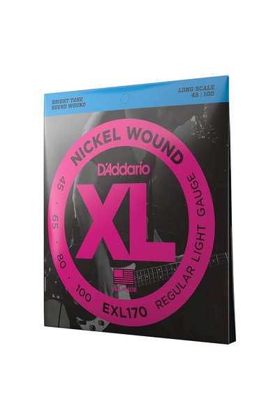 Daddario D'Addario Exl170 Bas Gitar Tel Seti, Xl, 45-100, Long Scale, Nickel