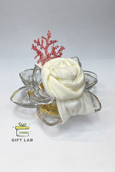 NO BRAND توزيعات مبخرة كريستال شكل وردة بتنسيق قماش زهري