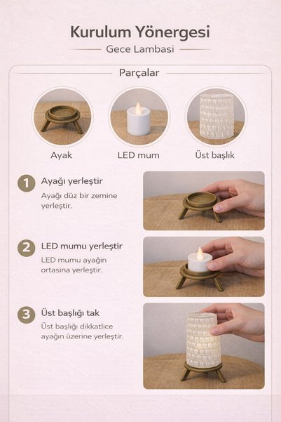 KORIXA Bubble Night Light Mocha Coffee Color Modern Decorative Lampshade Tripod Stand Table Lamp Korixalumina