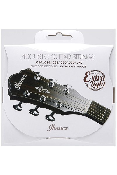 IBANEZ Bronze Wound 80/20 Akustik Gitar Telleri - Ekstra Işık Ayarı, IACS61C