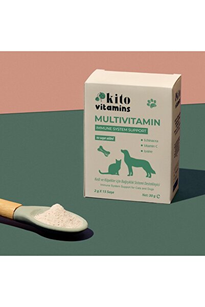kito Kedi ve Köpekler İçin Multivitamin Bağışıklık Sistemi Destekleyici 2g X ...