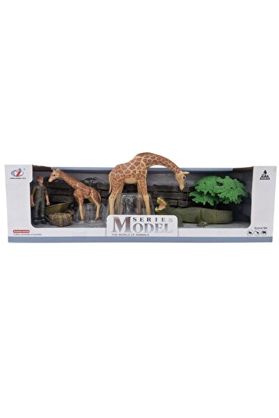 TUFY TOYS BAKICILI ZÜRAFA AİLESİ VE TİMSAH FİGÜRÜ