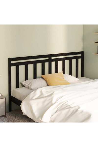 Concept Κομοδίνο, μαύρο, 206x4x100 cm, μασίφ ξύλο πεύκου