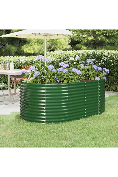 Concept Jardinieră grădină verde 175x100x68cm oțel vopsit electrostatic