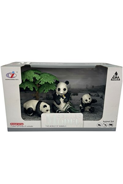 TUFY TOYS PANDA AİLESİ FİGÜR SETİ- HAYVAN MODEL OYUNCAK