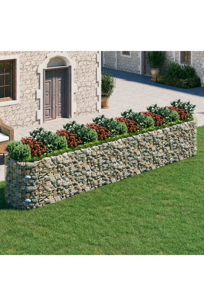 Concept Strat înălțat gabion, 600x100x100 cm, fier galvanizat