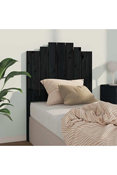 Concept Tăblie de pat, negru, 81x4x110 cm, lemn masiv de pin