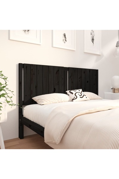 Concept Tăblie de pat, negru, 165,5x4x100 cm, lemn masiv de pin