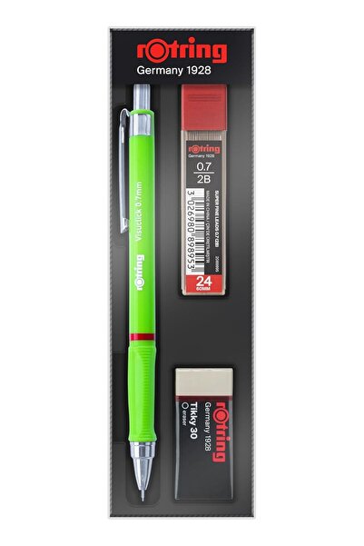 Rotring Visuclick+ Min Silgi Seti 0,7mm-Opak Yeşil