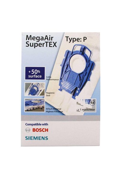 Supervac Sac pentru aspirator tip P compatibil cu Ergomaxx, Siemens Dynapower...
