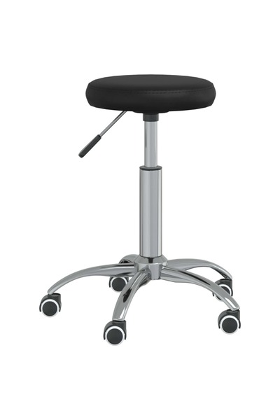 Concept Καρέκλα κουζίνας, μαύρη, οικολογικό Δερμάτινο