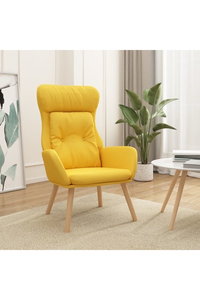 Concept Πολυθρόνα χαλάρωσης, μουσταρδί, ύφασμα