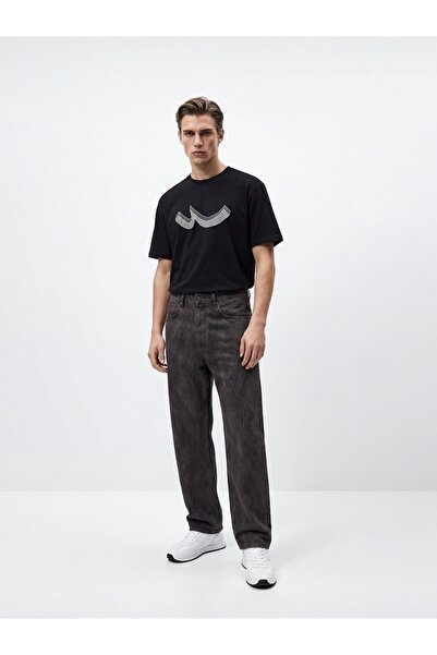 Ltb Logo Printed Black T-Shirt