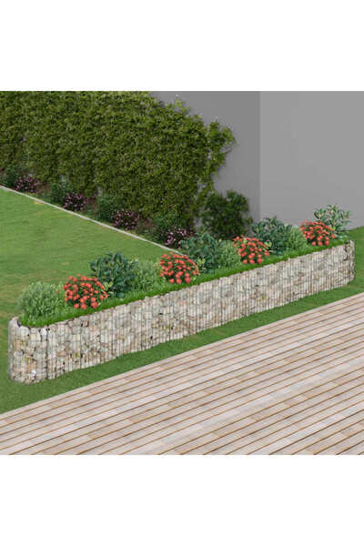 Concept Strat înălțat gabion, 470x50x50 cm, fier galvanizat