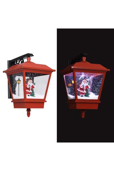 Concept Φανάρι τοίχου LED με τον Άγιο Βασίλη, κόκκινο, 40x27x45 εκ.