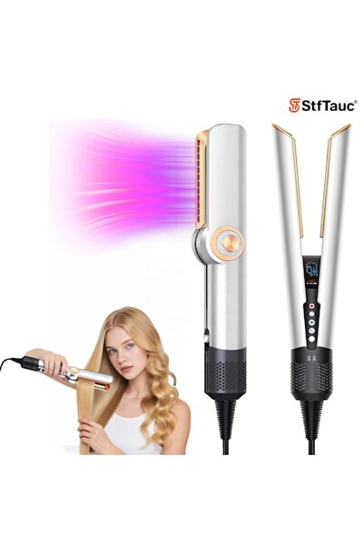 StfTauc Ισιωτικό μαλλιών θερμού αέρα StfTauc® 2 σε 1, 1600 W, για στέγνωμα κα...