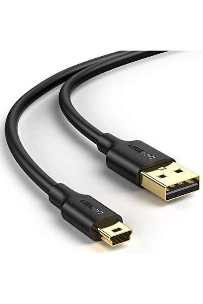 Ugreen 2.0 A USB-A & Mini-USB, Şarj ve Data Kablosu, 1.5 Metre, Siyah
