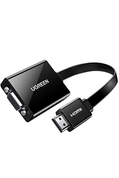 Ugreen HDMI VGA kablo adaptörü 1080p üzerinde HDTV Aktif ses aktarımı Konverterkabel PC Laptop için,