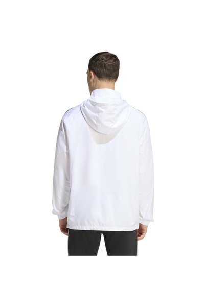 adidas Tiro 26L Wb JY9733-JY9734 Kapüşonlu Yağmurluk Eşofman Üstü Erkek Ceket BEYAZ