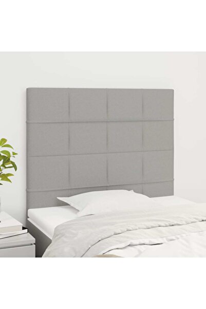 Concept Κομοδίνα, 2 τεμ., ανοιχτό γκρι, 100x5x78/88 cm, ύφασμα