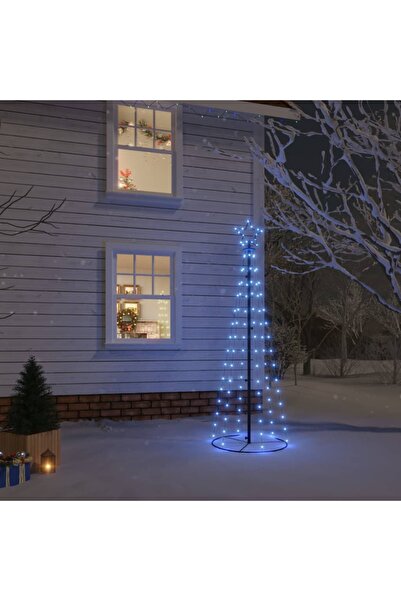 Concept Κωνικό χριστουγεννιάτικο δέντρο, 108 LED, μπλε, 70x180 εκ.