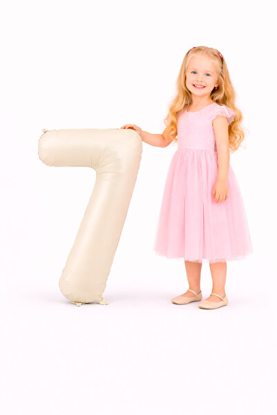 Yusuf Dirik YD Party Supplies بالون فويلو على شكل رقم 7 مقاس 76 سم 34 بوصة