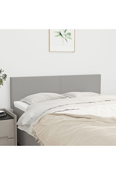 Concept Tăblii de pat, 2 buc., gri deschis, 72x5x78/88 cm, textil