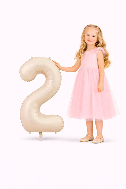 Yusuf Dirik YD Party Supplies بالون فويلو على شكل رقم 2 مقاس 76 سم 34 بوصة