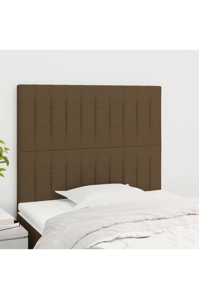 Concept Κομοδίνα, 2 τεμ., σκούρο καφέ, 90x5x78/88 cm, ύφασμα