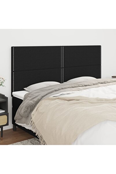 Concept Tăblii de pat, 4 buc, negru, 100x5x78/88 cm, textil