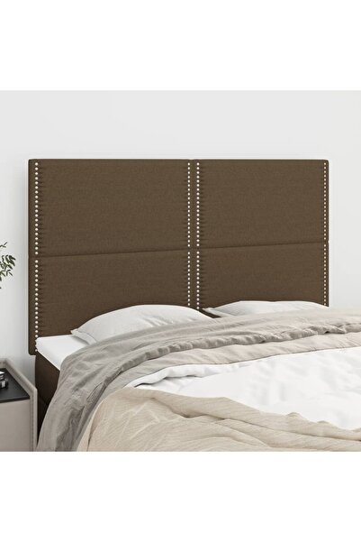 Concept Tăblii de pat, 4 buc, maro închis, 72x5x78/88 cm, textil