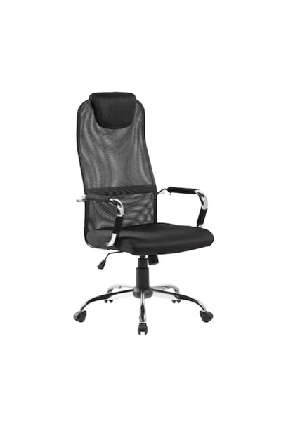 Concept Mobili Καρέκλα γραφείου SIDNEY με ενσωματωμένο υποβραχιόνιο, Mesh, Μαύρο