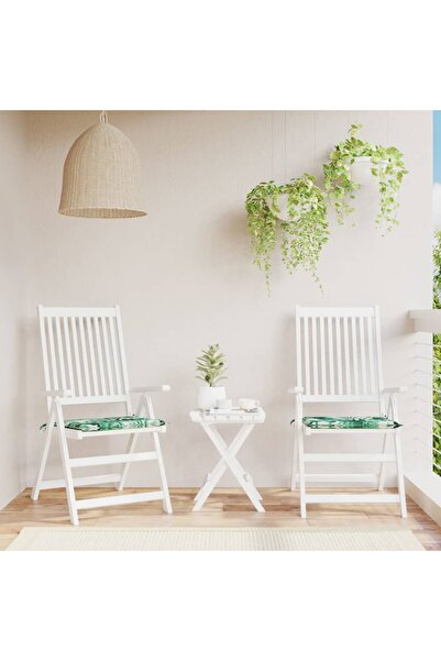 Concept Μαξιλάρια καρέκλας, σχέδιο φύλλου, 2 τεμ., 40x40x3 εκ., ύφασμα