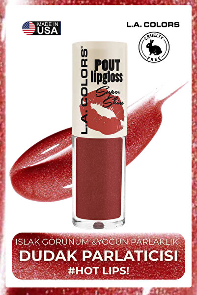 L.A Colors Pout Shiny Lipgloss - Islak Görünümlü Yoğun Parlaklık Veren Dudak ...