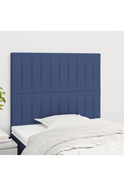 Concept Tăblii de pat, 2 buc, albastru, 80x5x78/88 cm, textil