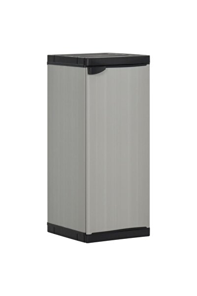 Concept Ντουλάπι αποθήκευσης κήπου, με 1 ράφι, γκρι/μαύρο, 35x40x85 cm