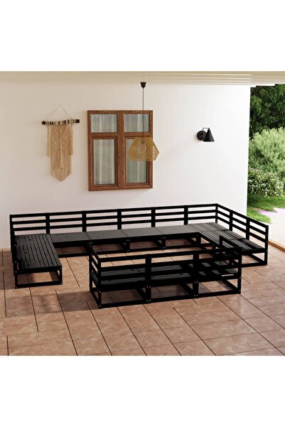 Concept Σετ επίπλων κήπου, 13 τεμάχια, από μασίφ ξύλο πεύκου