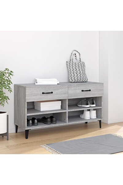 Concept Pantofar, gri sonoma, 102x35x55 cm, lemn compozit