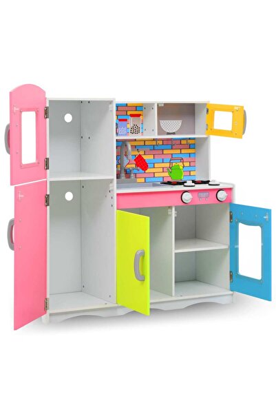 Concept Παιδική κουζίνα παιχνιδιών, πολύχρωμη, 80x30x85 εκ., MDF