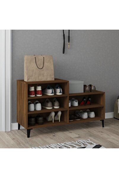 Concept Ράφι παπουτσιών, καφέ δρυς, 102x36x60 εκ., επεξεργασμένο ξύλο