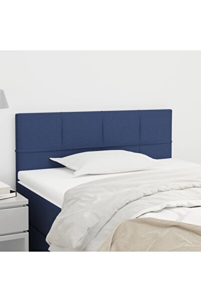 Concept Tăblie de pat, albastru, 90x5x78/88 cm, textil