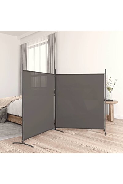 Concept Paravan de cameră cu 2 panouri, antracit, 348x180 cm