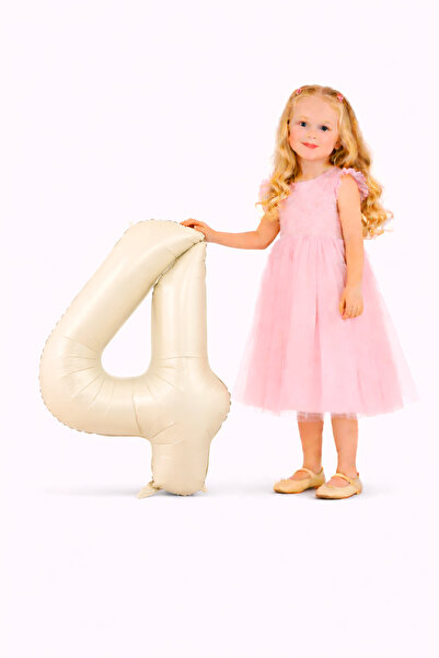 Yusuf Dirik YD Party Supplies بالون فويلو على شكل رقم 4 مقاس 76 سم 34 بوصة