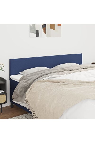 Concept Tăblii de pat, 2 buc, albastru, 90x5x78/88 cm, textil