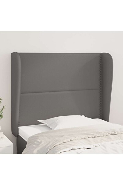 Concept Tăblie de pat cu aripioare negru 93x23x78/88 cm piele ecologică