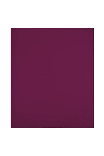 Concept Cearșaf de pat cu elastic, bordo, 90x200 cm, bumbac