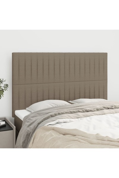 Concept Tăblii de pat, 4 buc, gri taupe, 72x5x78/88 cm, textil