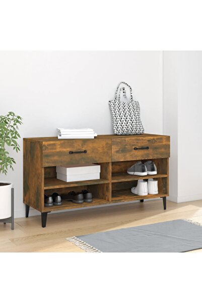 Concept Pantofar, stejar fumuriu, 102x35x55 cm, lemn compozit